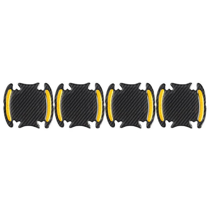 Carbon Fiber Gold Door Handle Reflective Sticker Scratch Cover Protection