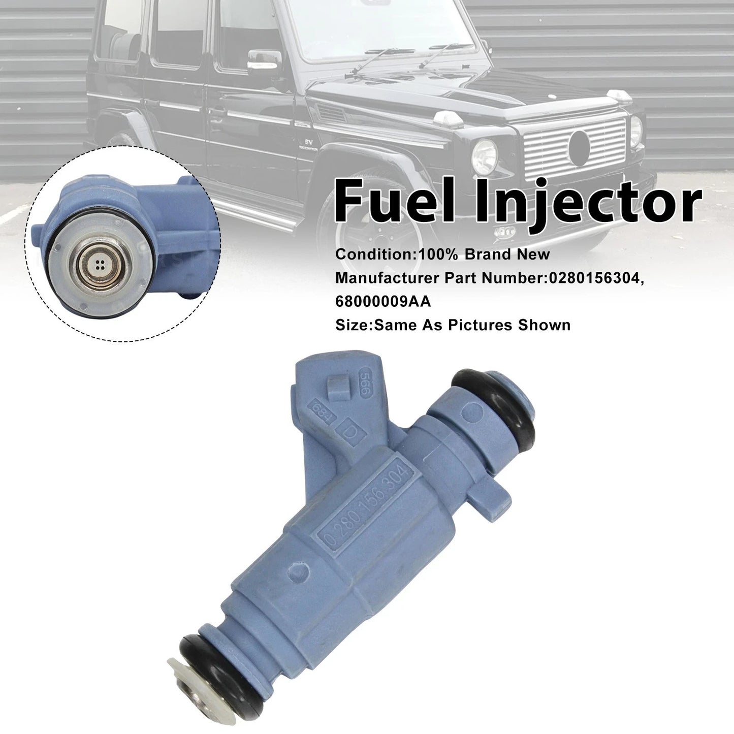 1X fuel injector for Mercedes-Benz E55 S55 CL55 (2003–2006) 0280156304