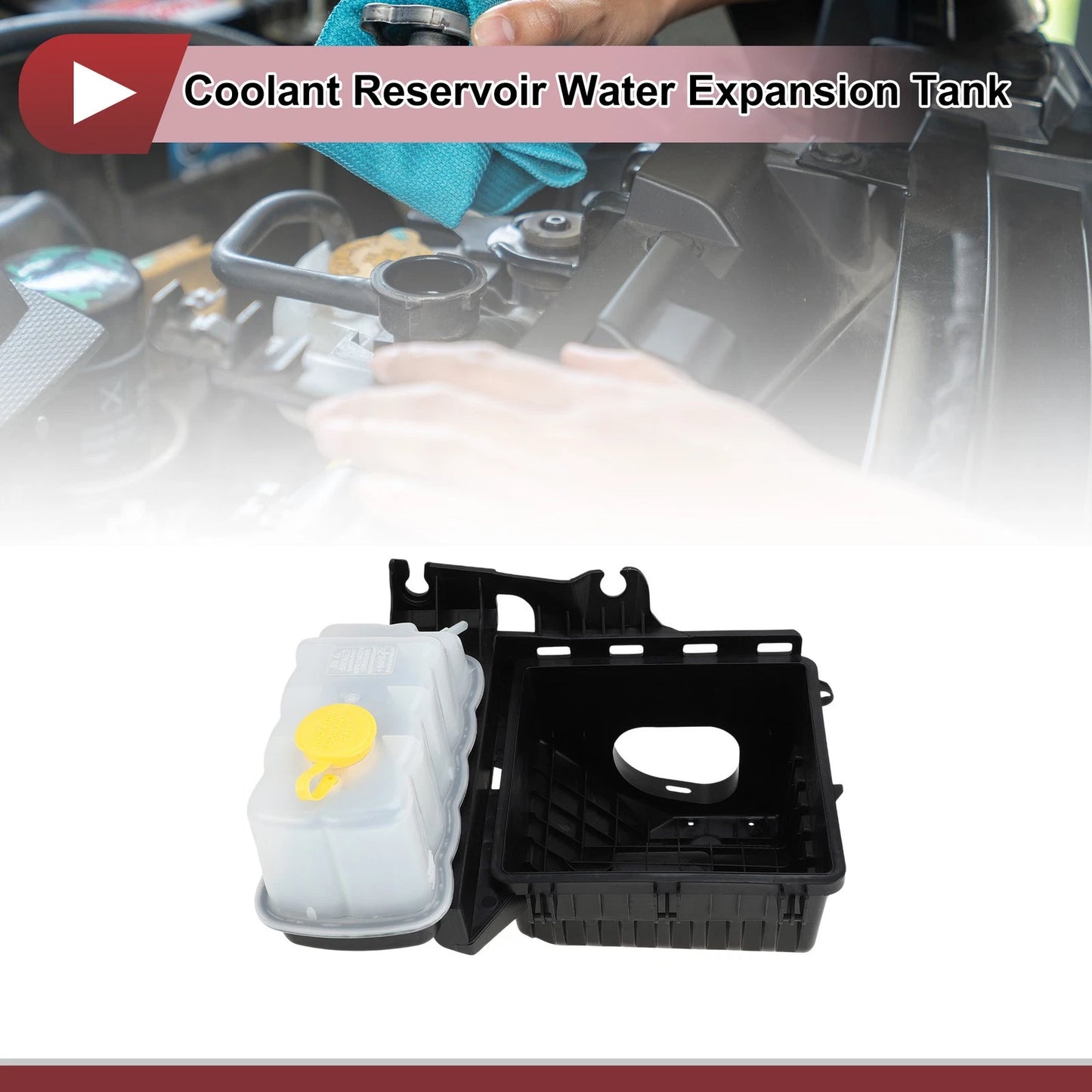 Coolant Expansion Overflow Tank with Cap for Ford F-150, Lincoln Mark LT (2004–2008)