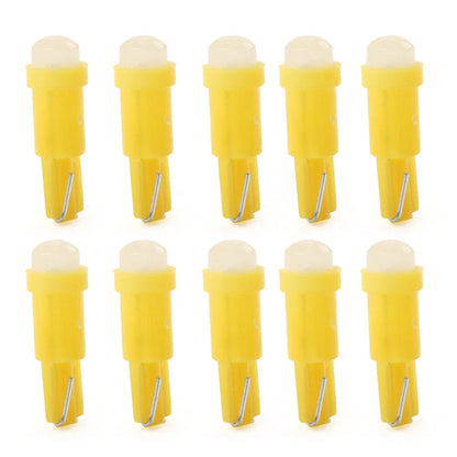 T5 Yellow Indicator 1 SMD Light Bulbs for Car Dashboard Gauge (Various Years)