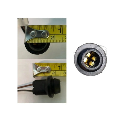 Set of 2 T10 Wedge LED Globe Holder Rubber Connectors for Cars