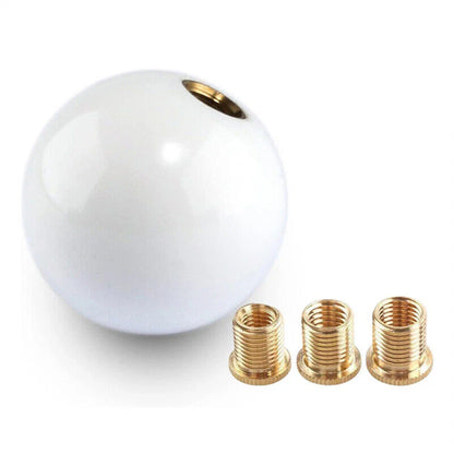Round Ball Shift Knob +3 Adapters for Manual Gear Shifter Universal