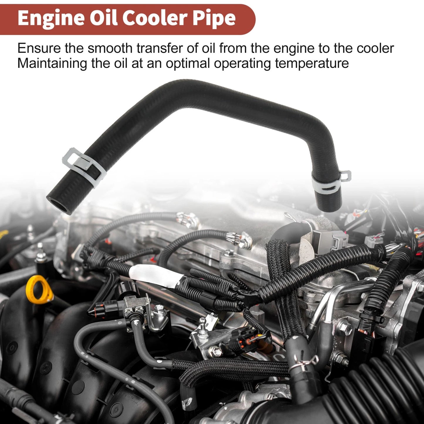 Engine Oil Cooler Tube for Jeep Cherokee (2014–2020) No. 68057473AA