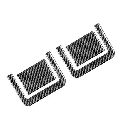 Set of 4 Carbon Black Rear Seat Adjustment Panel Cover Trim for Toyota Tundra (2014–2021)