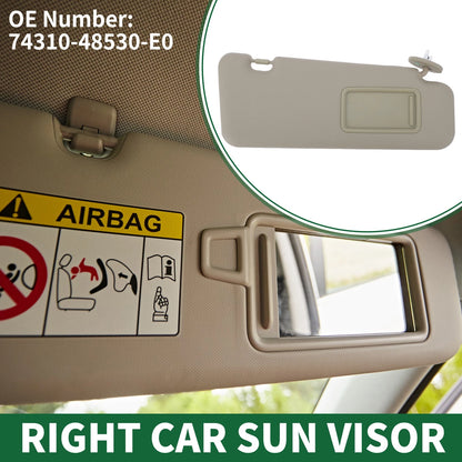 Right Sun Visor for Toyota Highlander (2010–2013) w/ Mirror No. 74310-48530-E0