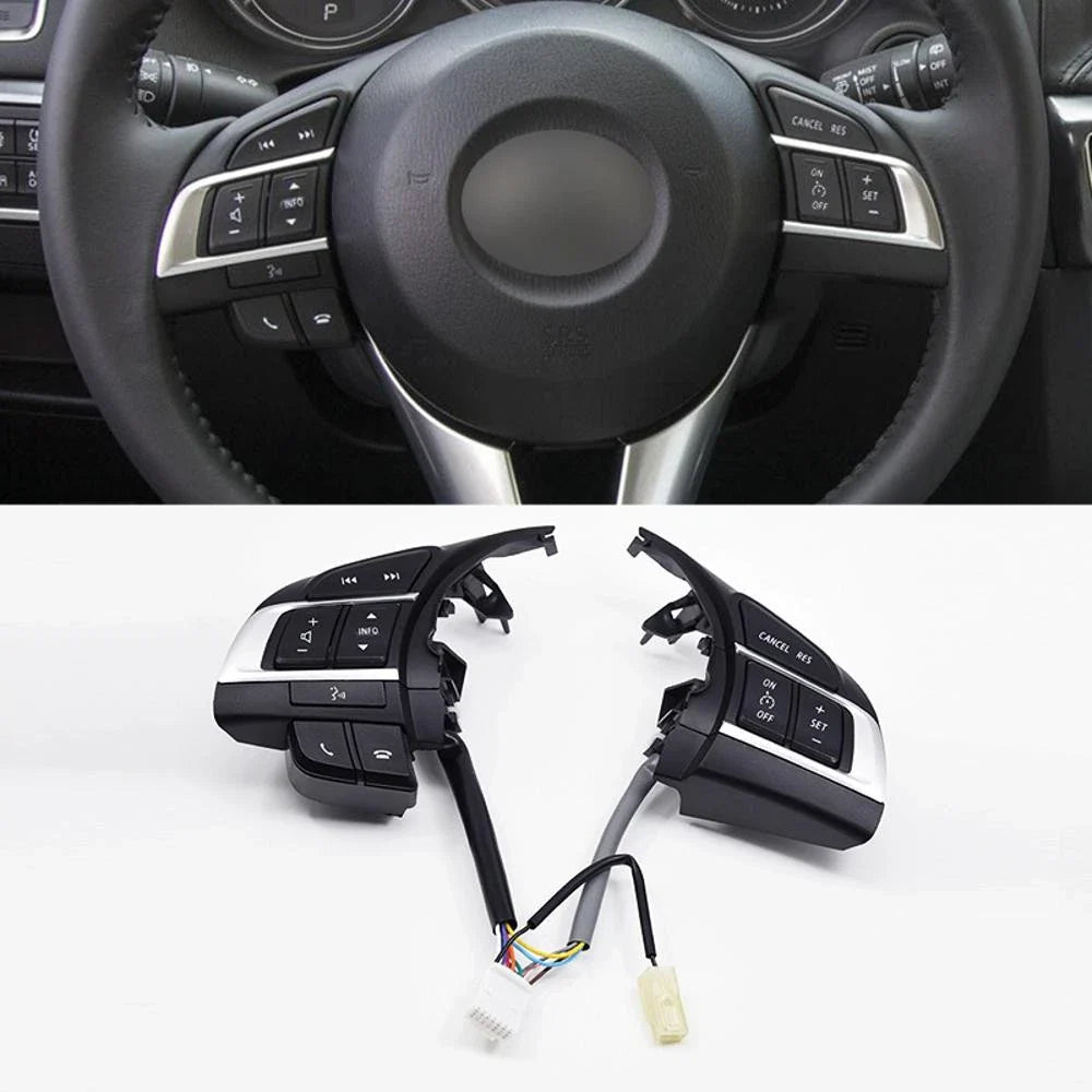 Steering Wheel Audio Cruise Control Switch for Mazda 3 6 CX-5 CX-4 (2010-2023)