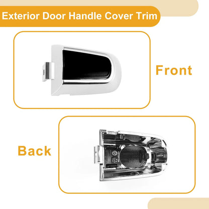 Exterior Door Handle Cover Trim for Chevrolet Malibu (2016-2018) Black ABS