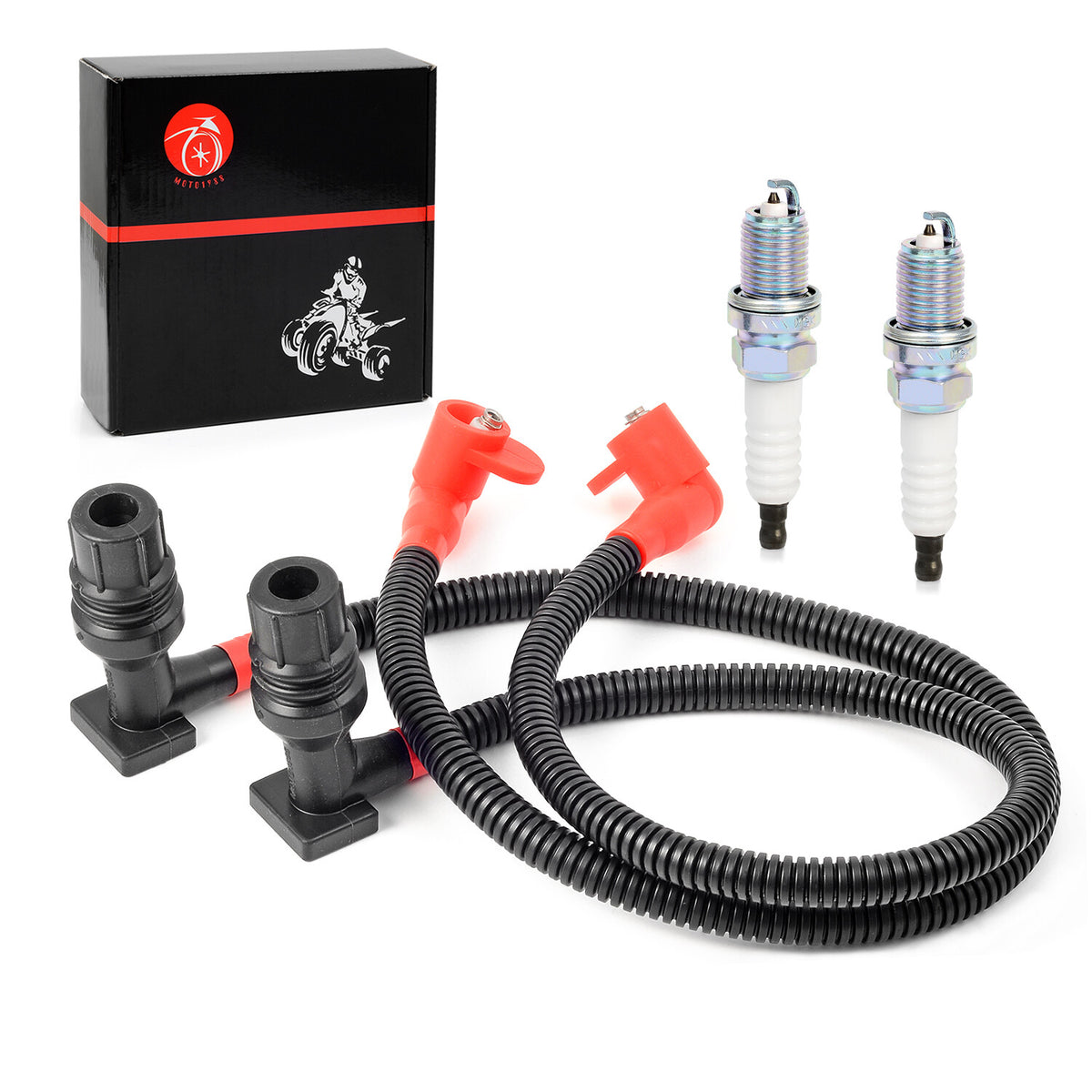 Ignition Coil Wire Cap and Spark Plug for Polaris RZR 800 (2011–2014)