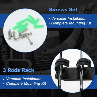 2X Fishing Pole Rack for Universal Use (2010–2023)