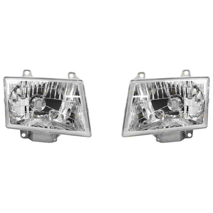 Headlights Pair LH+RH for Mazda Bravo UN B2500 B2600 Ute (2002 - 2006)