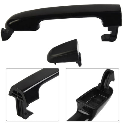 Outside Door Handle 1pc Black Plastic for Car