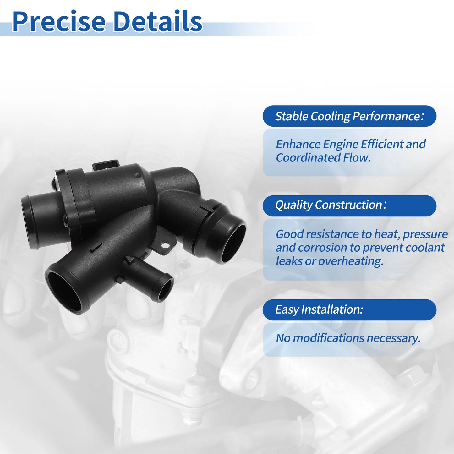 Engine Coolant Thermostat Housing Assembly No.LR035124 for Jaguar F-Type (2014)