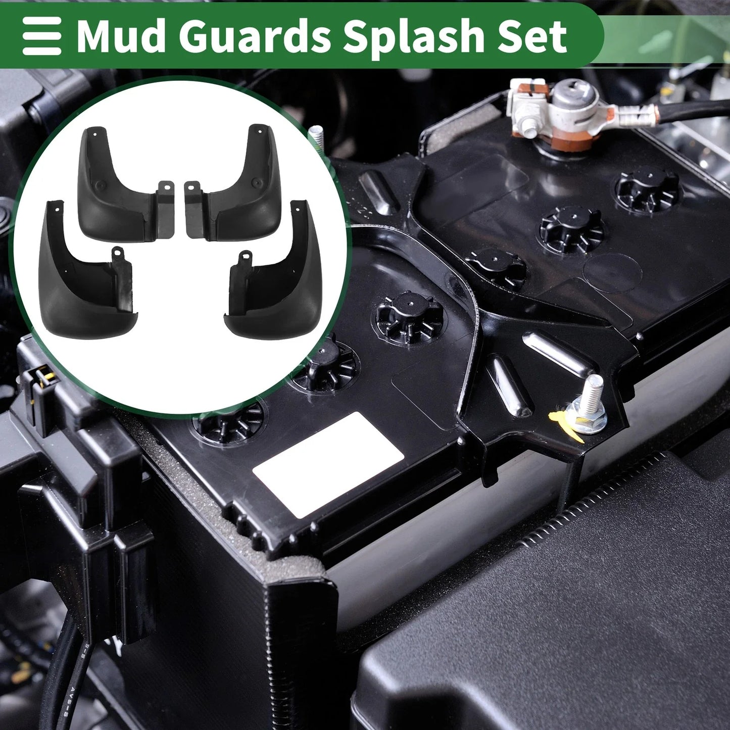 Mud Flaps Splash Guards for Hyundai Elantra 2002-2007 with Mount Accessories