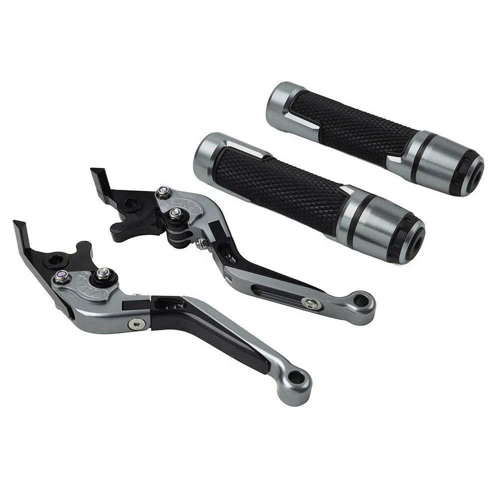 Extendable Brake Clutch Lever Grip Set for Kawasaki Ninja 650R (2006-2011)