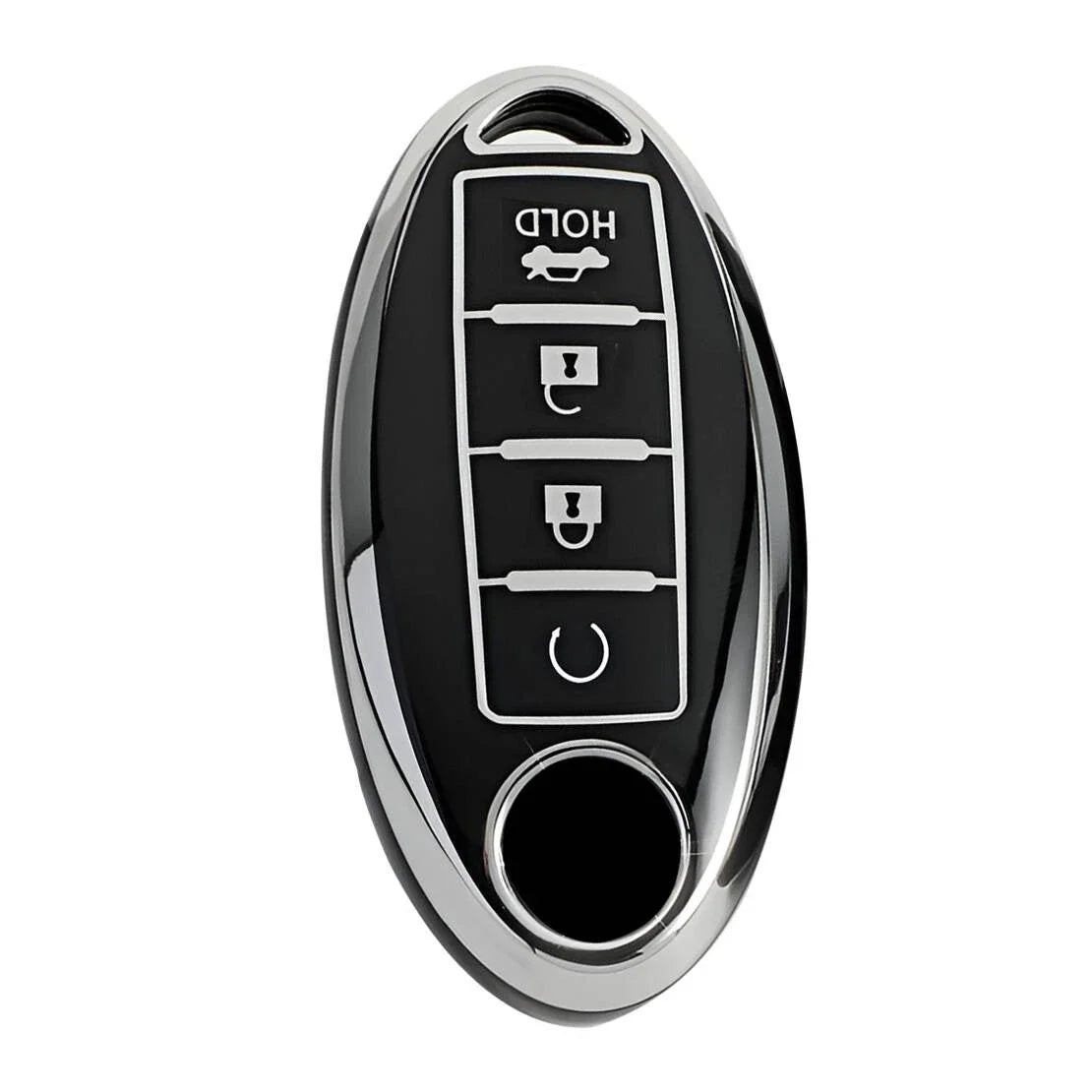 TPU 4-Button Key Shell Housing Cover for Nissan Murano, Versa, Note (2015-2023)