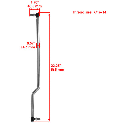 Steering Drag Link Kit Replacement for John Deere X106 X107 X116R X117R (2016–2020)