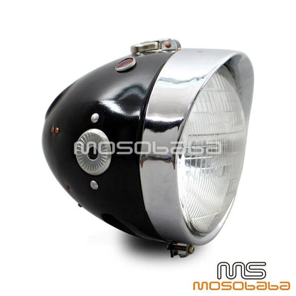 Retro Visor Headlight for BMW M1 M72 R75 R71 KS750 Dnepr Ural Sidecar