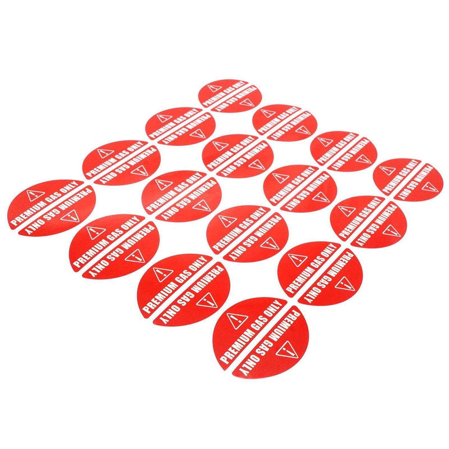 Set of 16 Gas Only Stickers for Car Rental