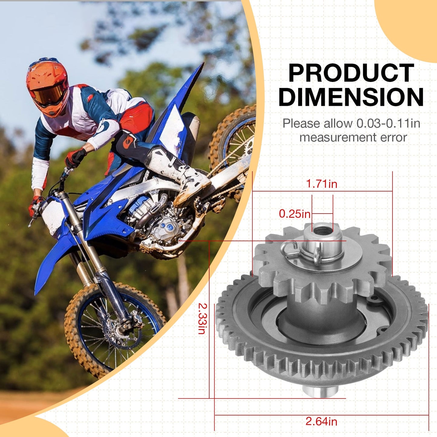 Starter Clutch for Yamaha WR450F (2019–2023)