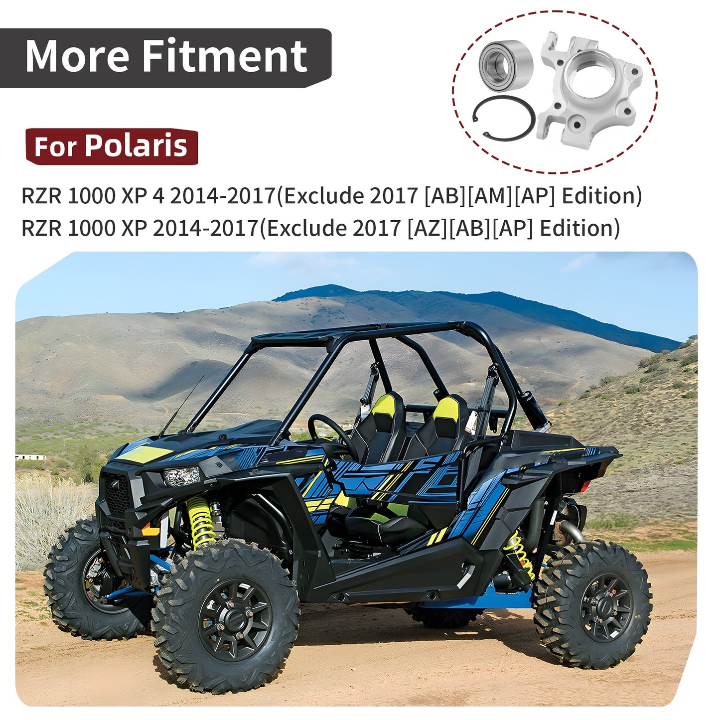 Rear Left Wheel Bearing Carrier for Polaris RZR XP 4 1000 (2014–2017)
