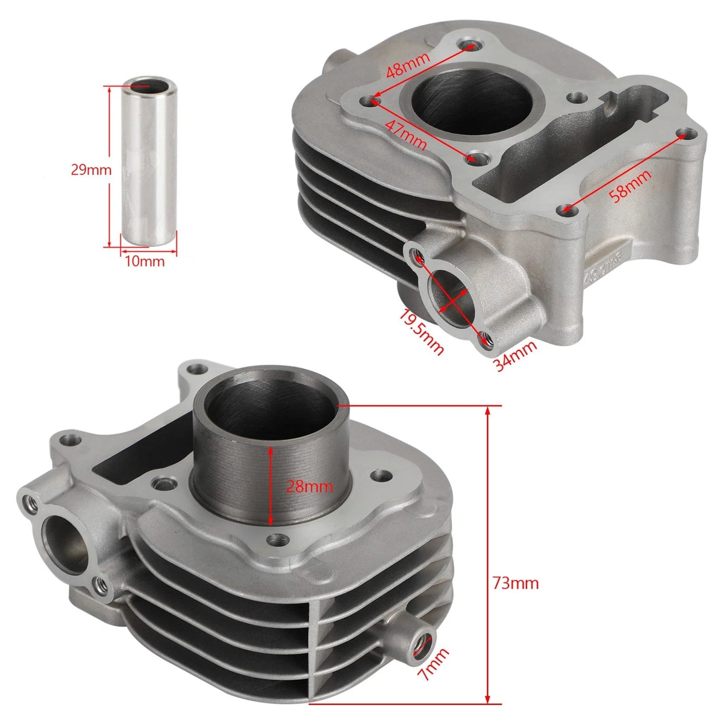 Piston Cylinder Kit for Suzuki Address V50G (CA42A CA44A CA41A UZ50)