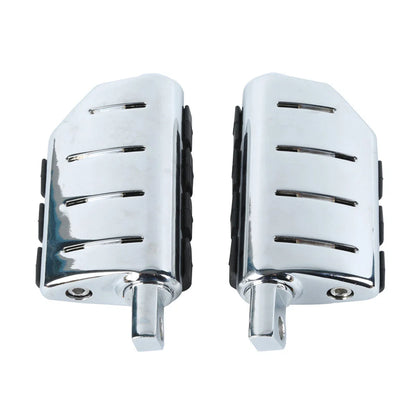 Chrome Wing Male Mount Footpegs for Harley Davidson Sportster Softail Dyna (2004-2023)