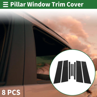 8 x Door Pillar Window Trim Black BMW X2 (2018-2024)