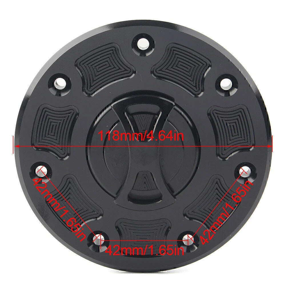 CNC Fuel Gas Tank Cap Cover for Kawasaki Ninja ZX-6, ZX-7, ZRX-1100 (1995-2003)