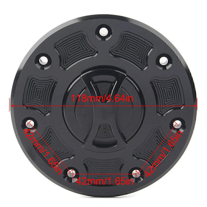 CNC Fuel Gas Tank Cap Cover for Kawasaki Ninja ZX-6, ZX-7, ZRX-1100 (1995-2003)
