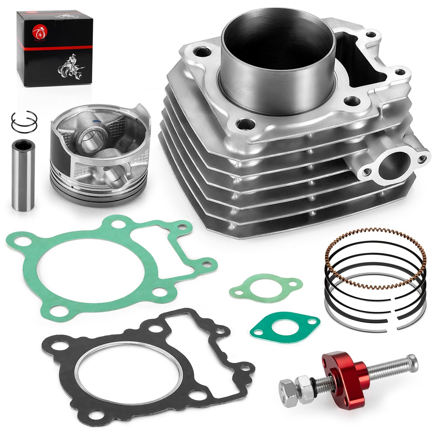 Piston Rings Gasket Kit & Tensioner for Kawasaki Bayou 250 (2003–2011)