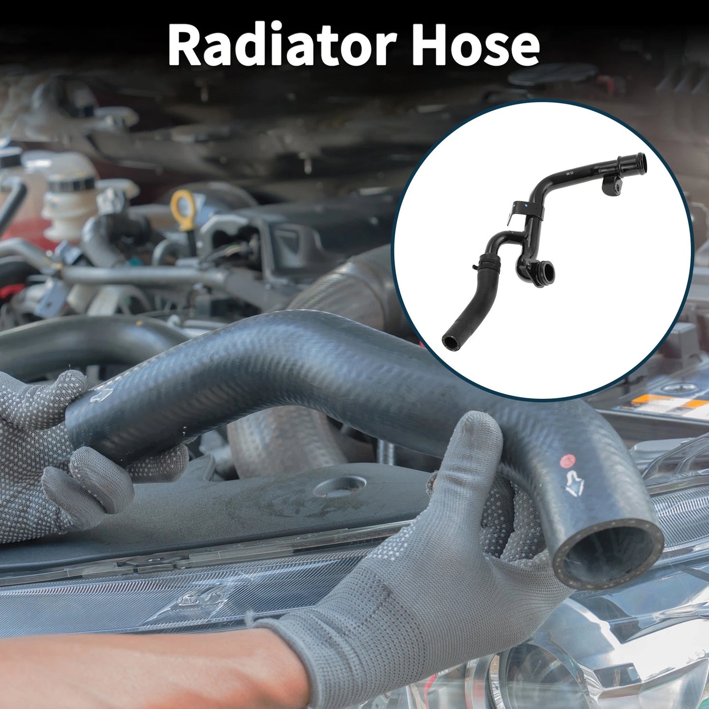 Radiator Hose Coolant Pipe for Volkswagen Eos (2009–2016) 2.0T No. 06J121065H