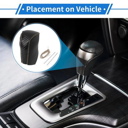Gear Shift Knob Cover for Toyota RAV4 (2013–2016) Carbon Fiber Pattern