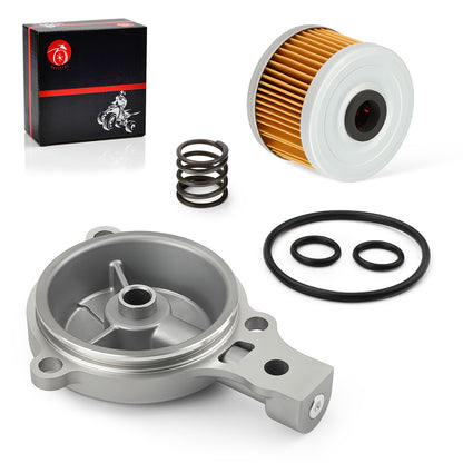 Oil Filter Cover with Spring O-Ring for Honda Rancher 350 TRX350FM (2000–2006)