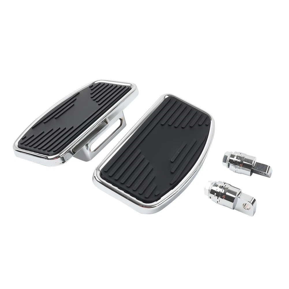 Pair of Chrome Foot Pegs for Harley Touring, Dyna, Softail