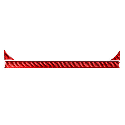 Red Carbon Fiber Cup Holder Panel Trim for Toyota Tundra (2014–2021)