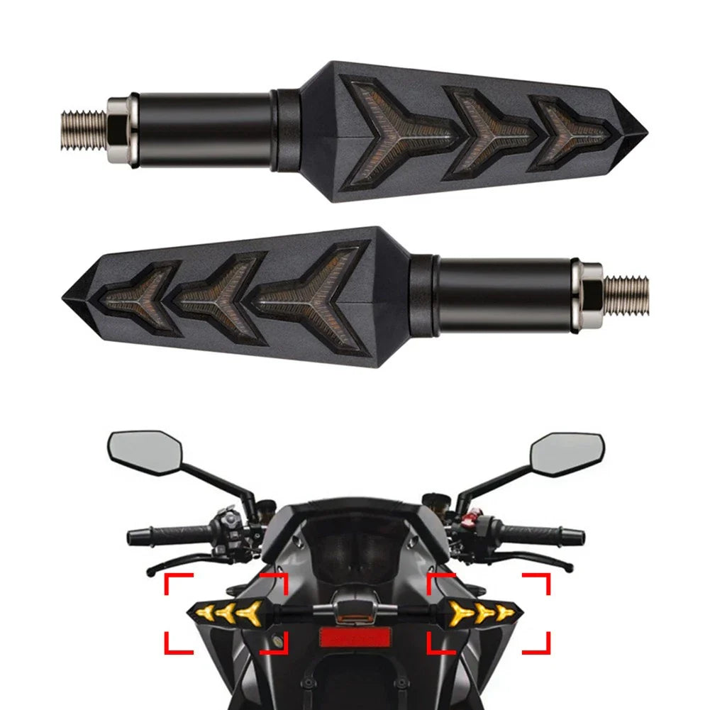 Sequential LED Turn Signal Blinker Light for Car Tail Brake Lamp Amber