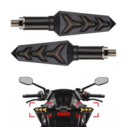 Sequential LED Turn Signal Blinker Light for Car Tail Brake Lamp Amber