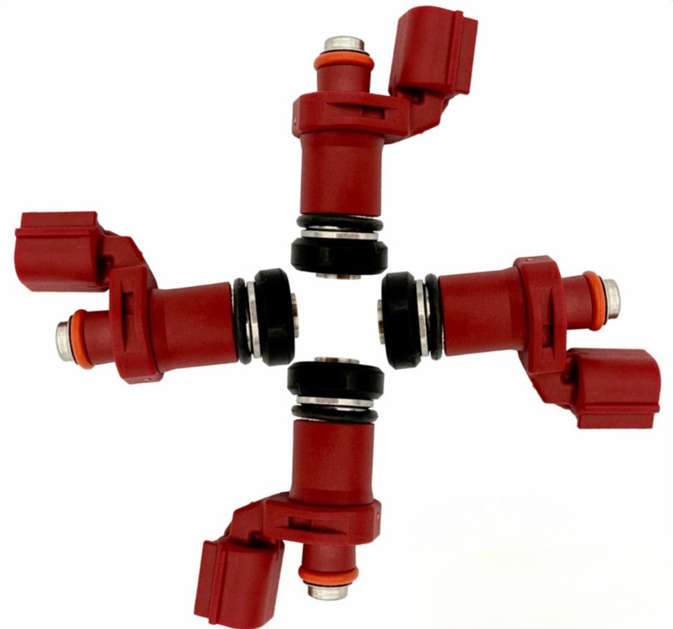Set of 4 Fuel Injectors for Yamaha Outboard 75HP 90HP (2016–2022)