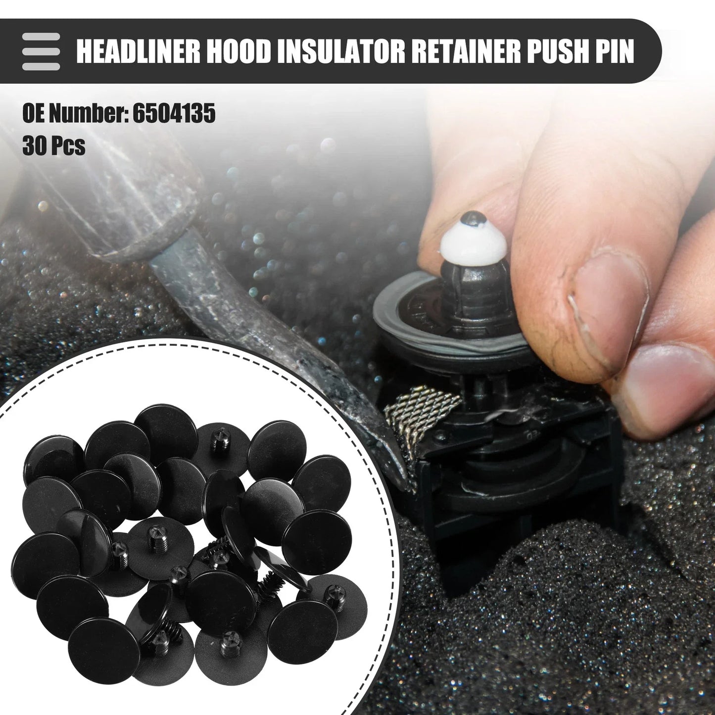 30 x Headliner Hood Insulator Retainer Clips for Dodge