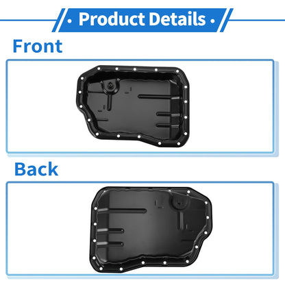 1 Pc Engine Oil Pan No.3510648020 for Toyota Highlander (2015–2021) Steel Black
