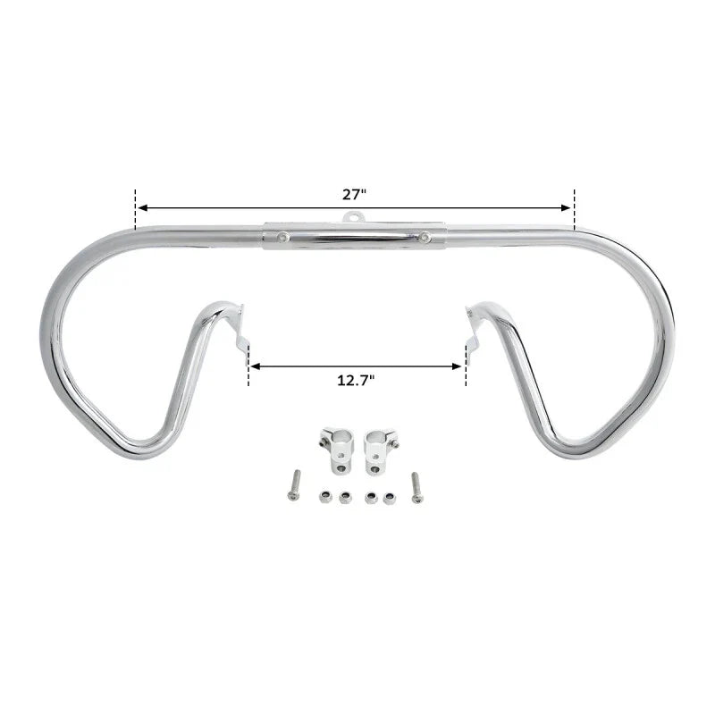 Engine Guards Crash Bar for Harley V-Rod Muscle VRSCA Chrome/Blk (2002-2017)