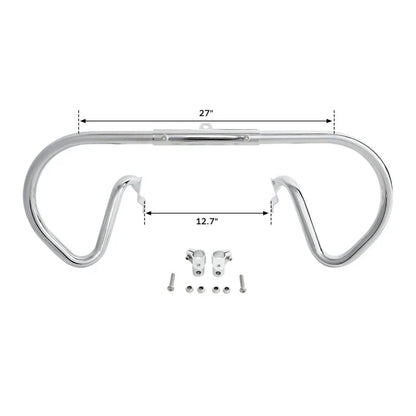 Engine Guards Crash Bar for Harley V-Rod Muscle VRSCA Chrome/Blk (2002-2017)