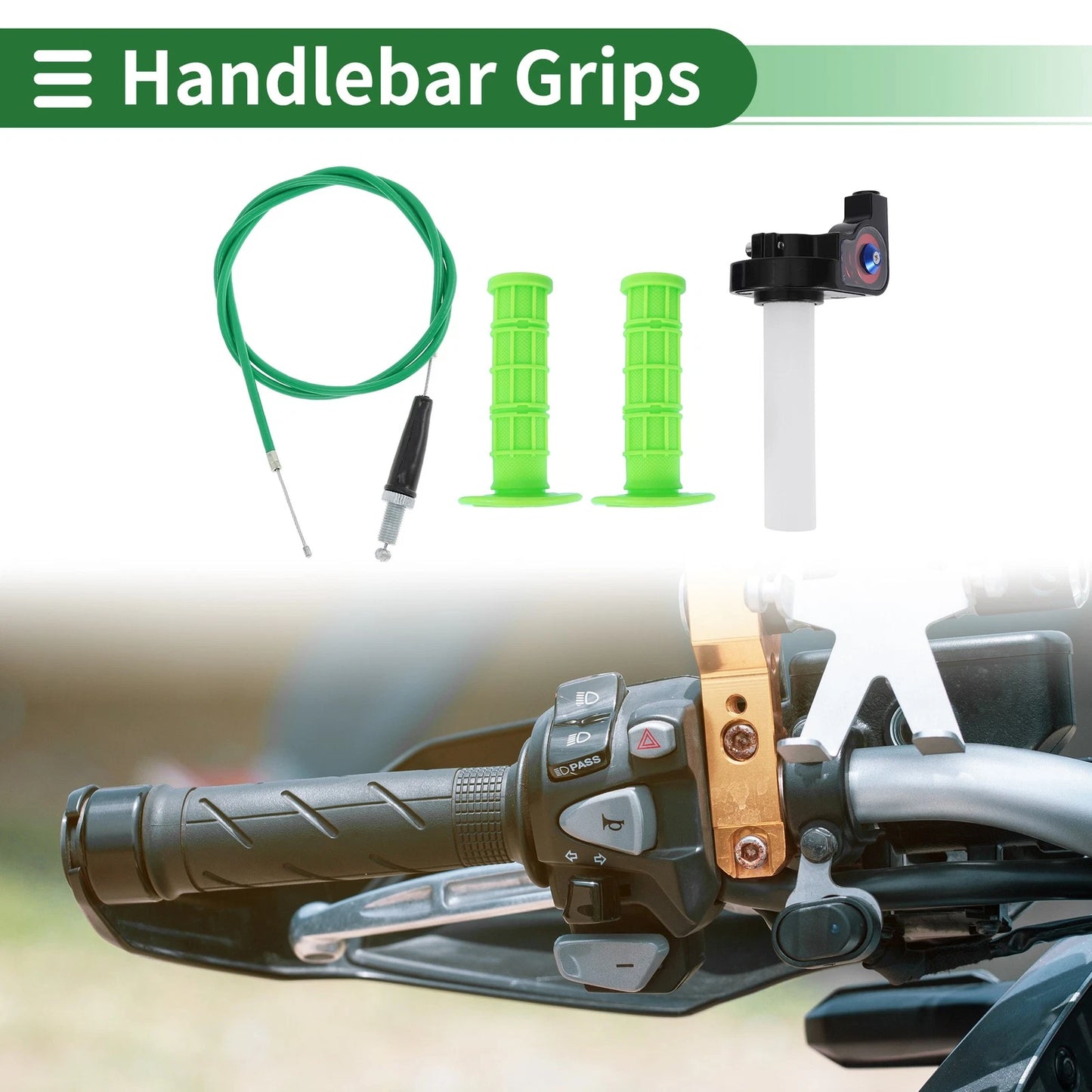 7/8" 22mm Motorcycle Hand Grips Cover Kit for Various Models