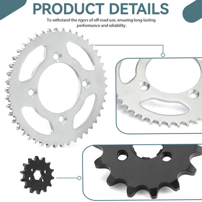 Sprocket Chain Set for Honda XR80R CRF80F (2000–2009) 14/46 Tooth 420 X-Ring