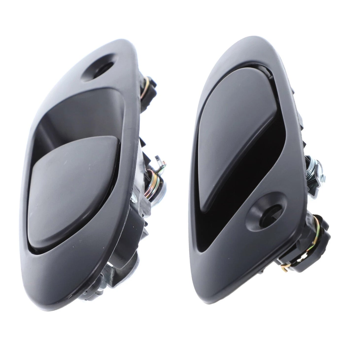 Set of 2 Door Handle Outer Black for Honda Civic (1991–1995)