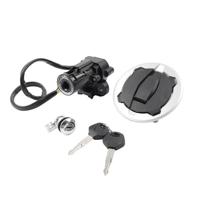 Ignition Switch Lock Fuel Gas Cap Key Set for Kawasaki Z800 Z900 Z900RS (17-23)