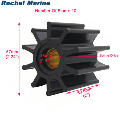 Flexible Impeller Kit for Jabsco Inboard Engine (Various Models)