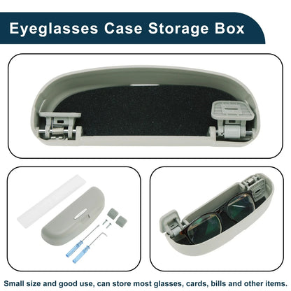 Car Sunglasses Case for Hyundai Tucson 2022-2025 ABS Grey 1 x Set