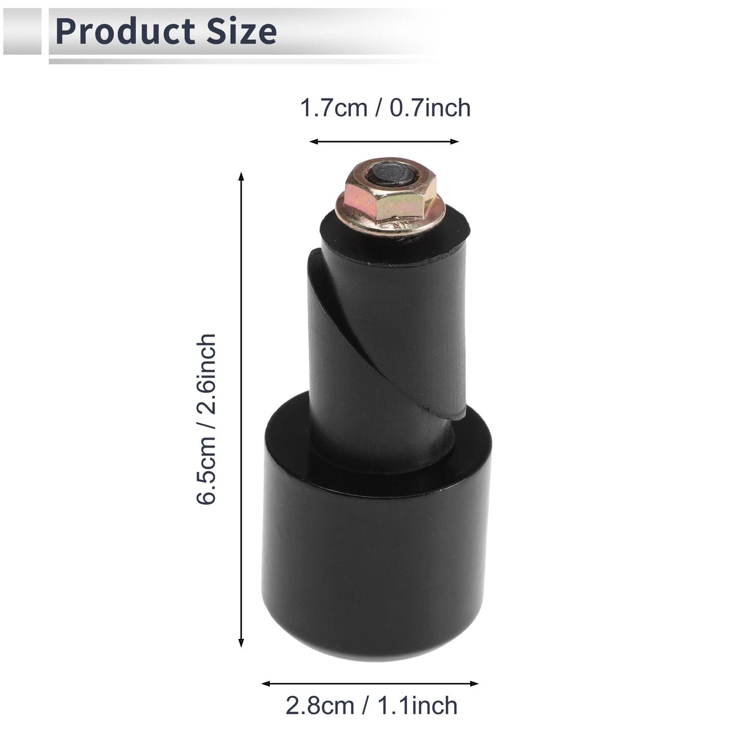 1 Pair Iron Rubber Handlebar Grip End Plug for Honda CB500 (2013–2023)