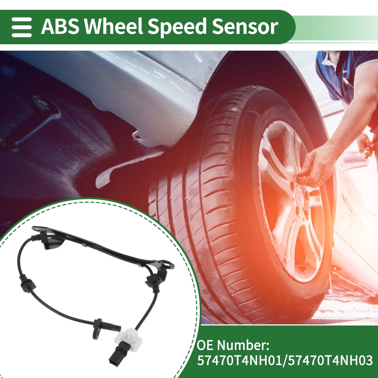 ABS Wheel Speed Sensor No. 57470T4NH01 for Honda Jade FR1 (2013–2016)